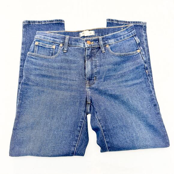 Madewell The Mid-Rise Perfect Vintage Jean Dark Wash Denim Size 27 - Picture 4 of 8
